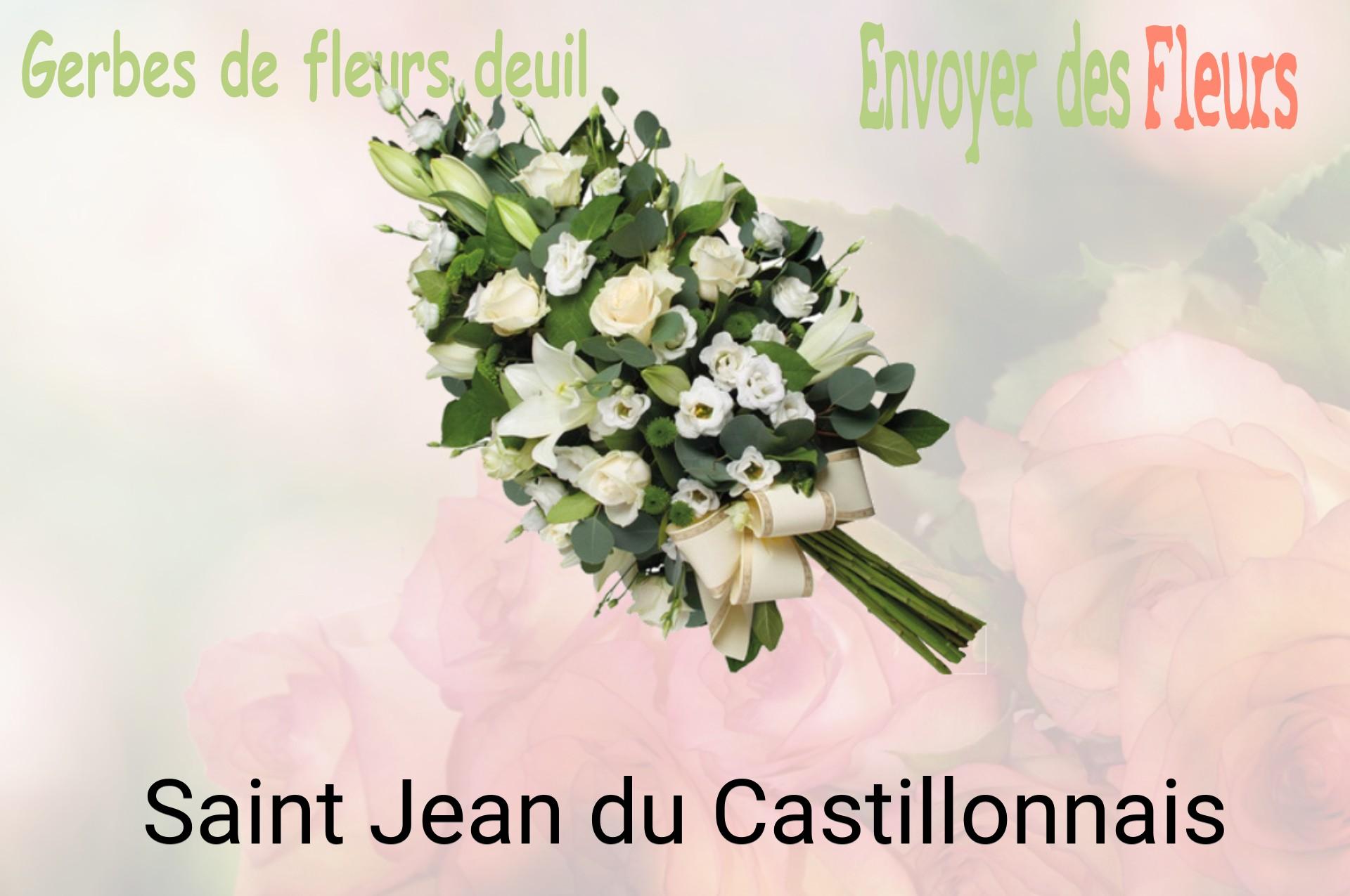 Gerbe de fleurs de deuil livrée à Saint-Jean-du-Castillonnais